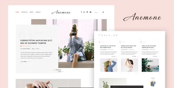Anemone – Blog & Magazine Elementor Template Kit